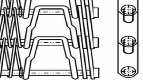 Heavy duty U-shaped link type